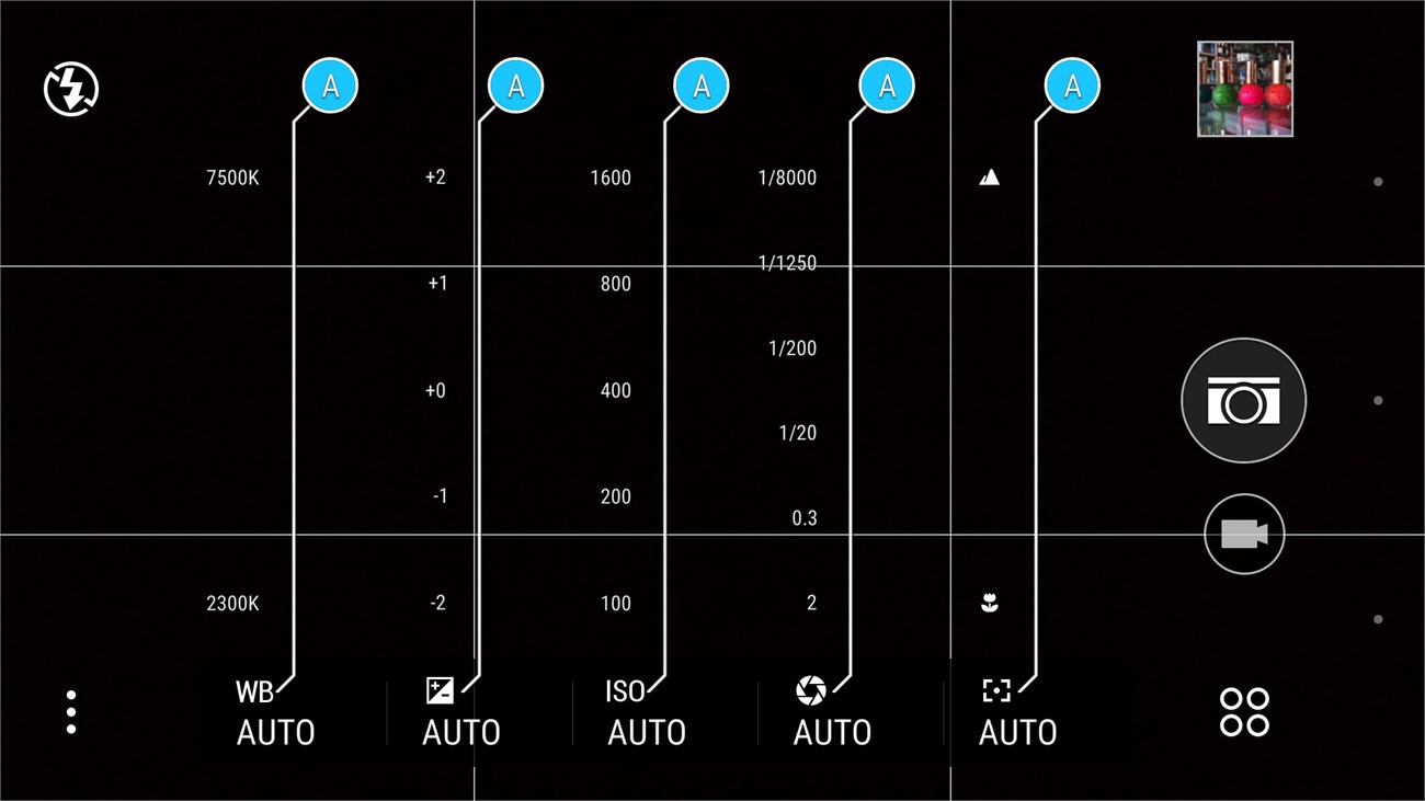 ảnh giao diện camera HTC One E9 dual 