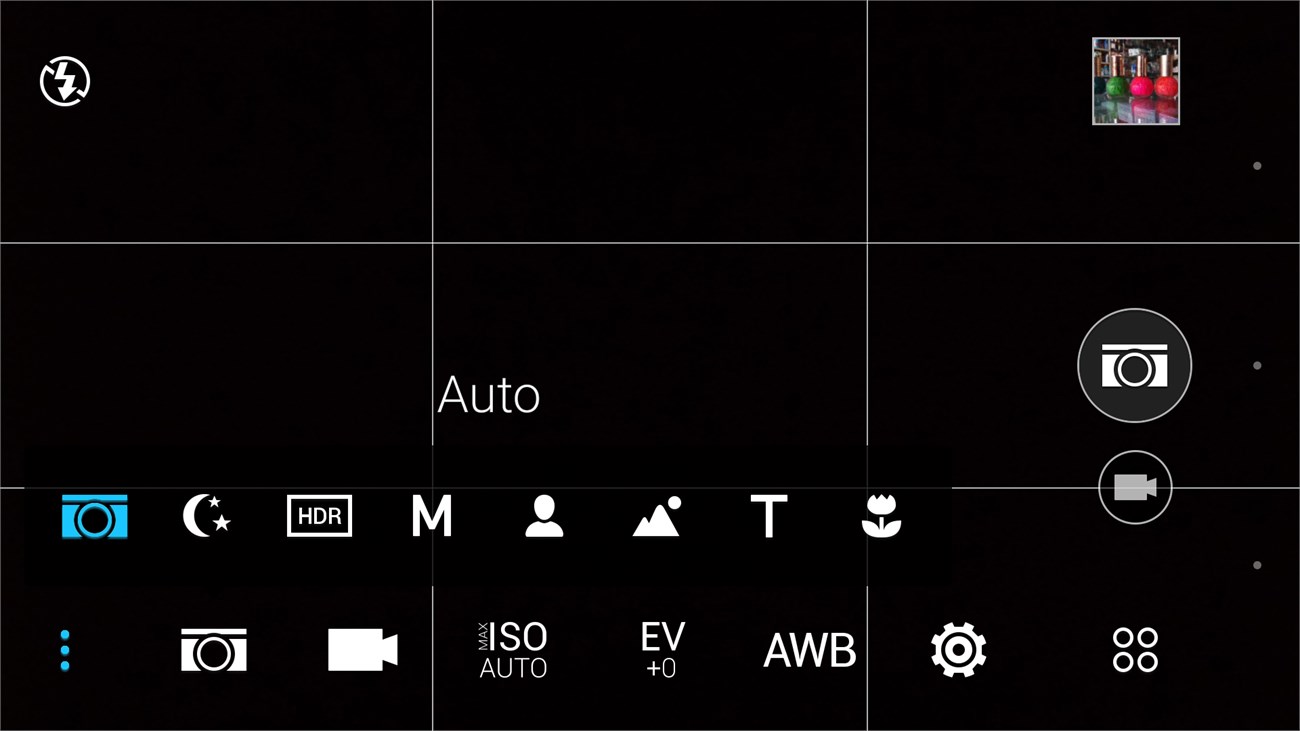 ảnh giao diện camera HTC One E9 dual 