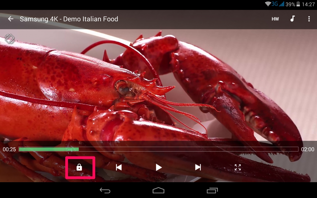 MX Player hỗ trợ khóa màn hình khi xem video