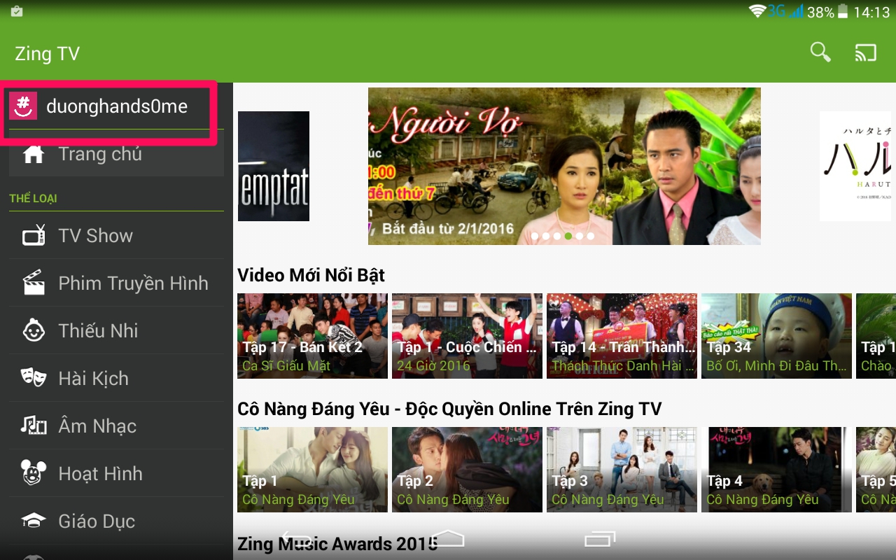 Để sử dụng được ứng dụng Zing TV, bạn phải có tài khoản