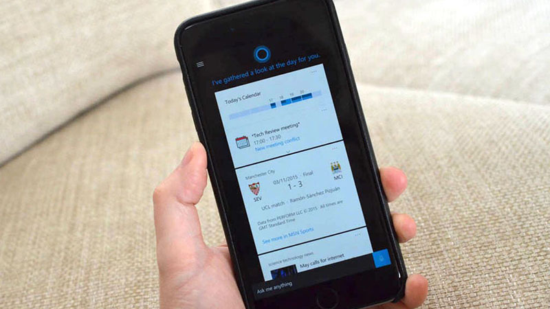 Microsoft cập nhật trợ lý ảo Cortana trên hệ điều hành iOS