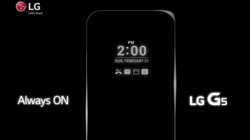 LG xác nhận tính năng Always ON của G5 LG xác nhận tính năng Always ON của G5