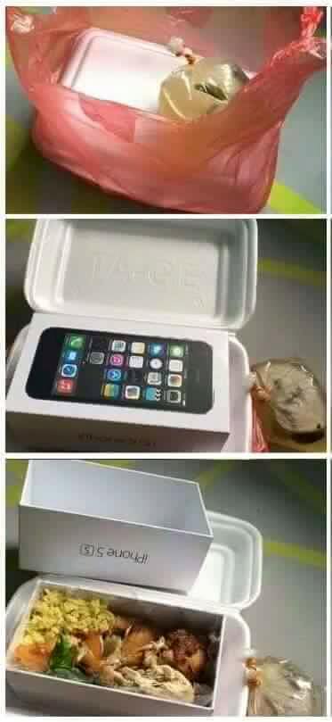 Quà tặng valentine 2016 iPhone trong hộp cơm gây bất ngờ