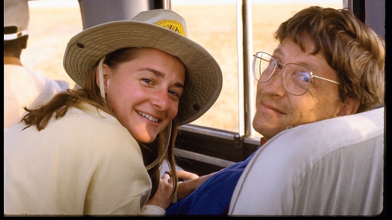 Ảnh Bill Gates cùng vợ Melinda được chụp vào năm 1993