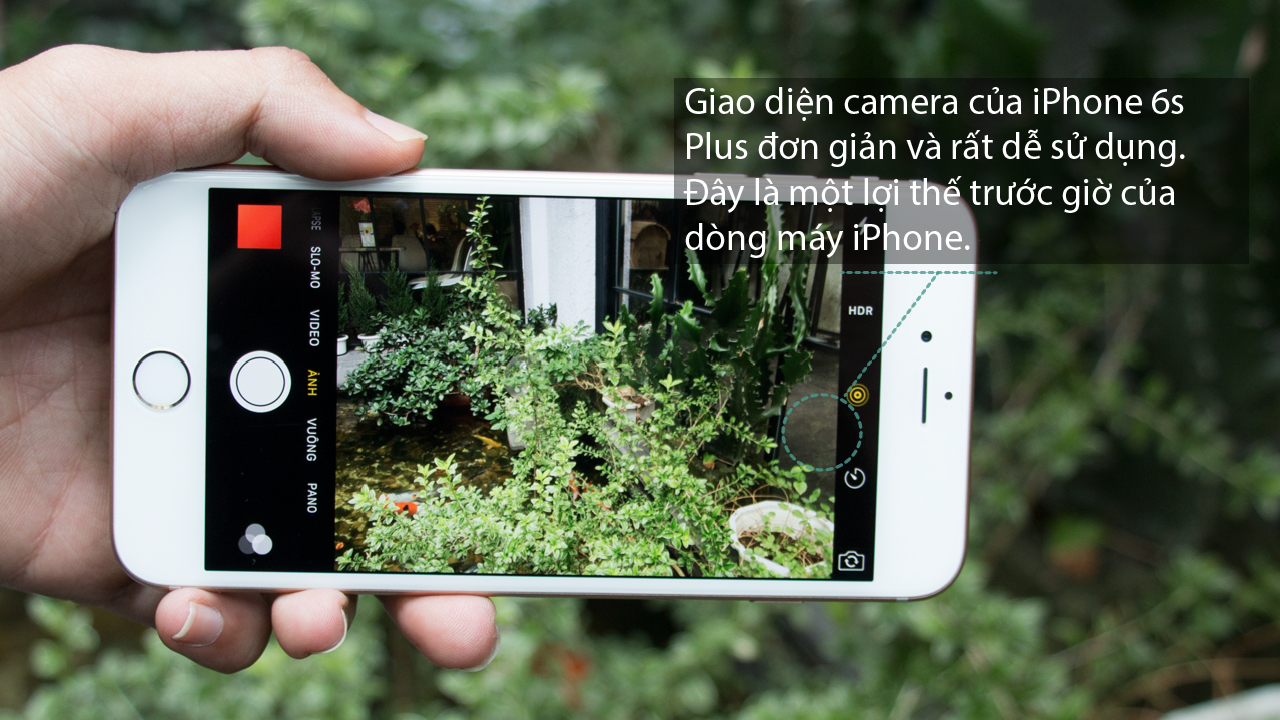 Giao diện chụp Apple iPhone 6s Plus