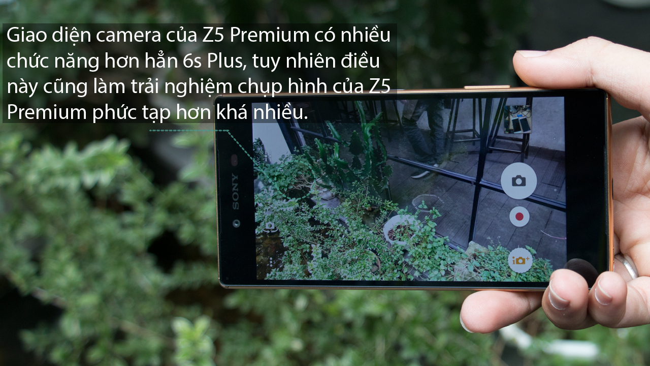 Giao diện chụp Sony Xperia Z5 Premium Dual