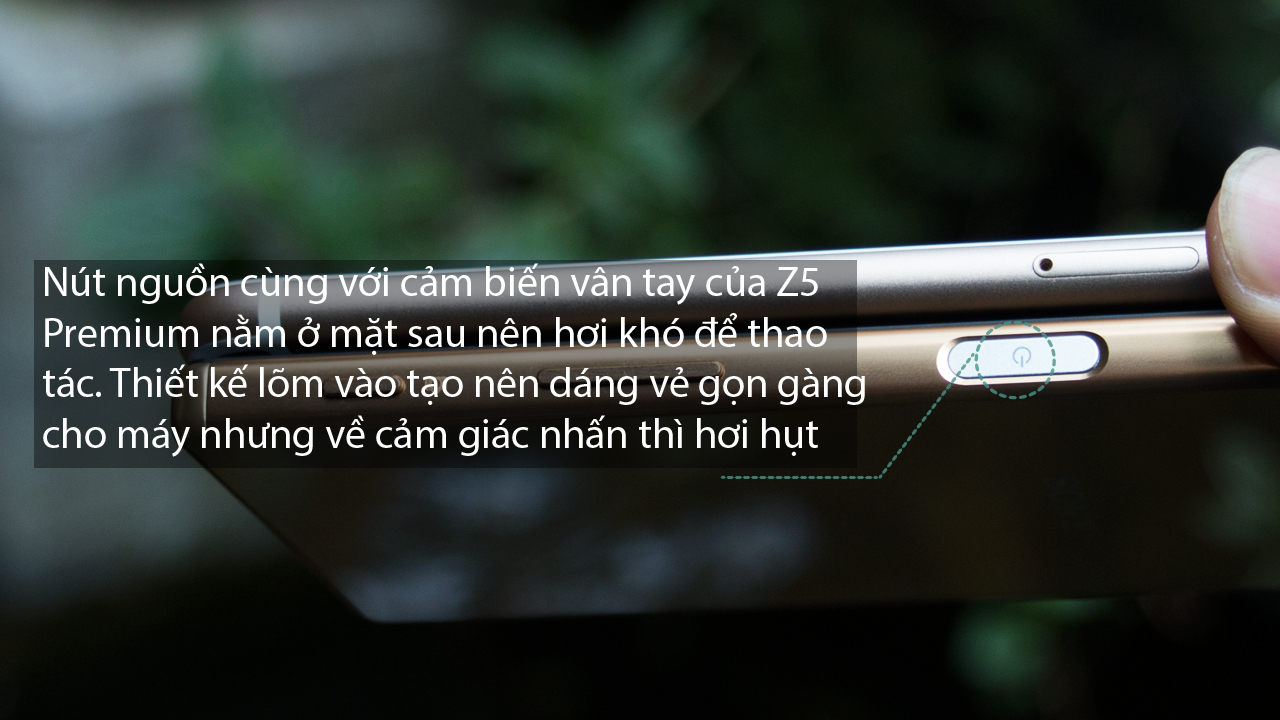 Cạnh bên Apple iPhone 6s Plus và Sony Xperia Z5 Premium Dual