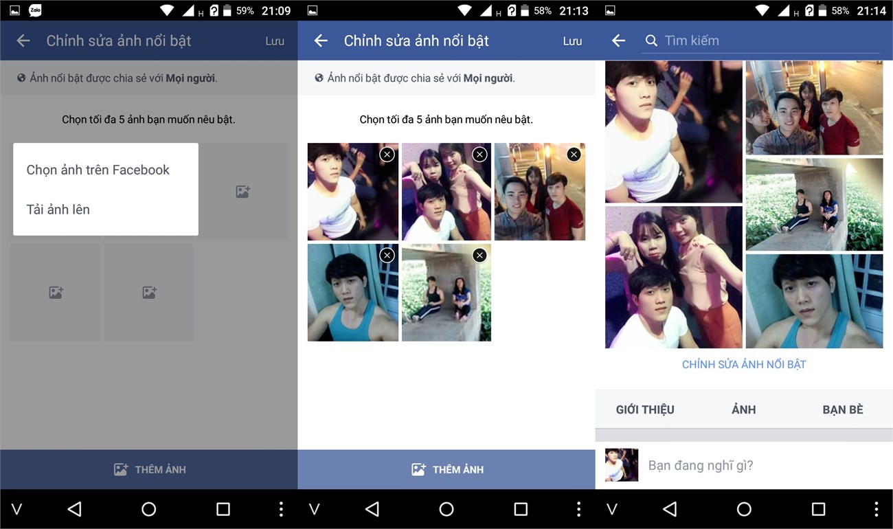 Bạn có thể tùy chọn tải ảnh lên hoặc lấy ảnh sẵn có trên Facebook cá nhân Bạn có thể tùy chọn tải ảnh lên hoặc lấy ảnh sẵn có trên Facebook cá nhân