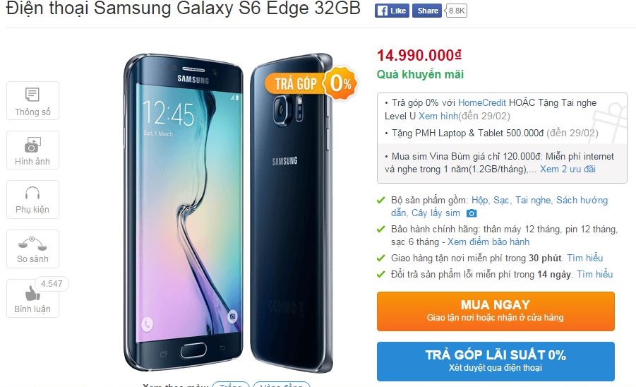 Giảm giá mạnh mẽ