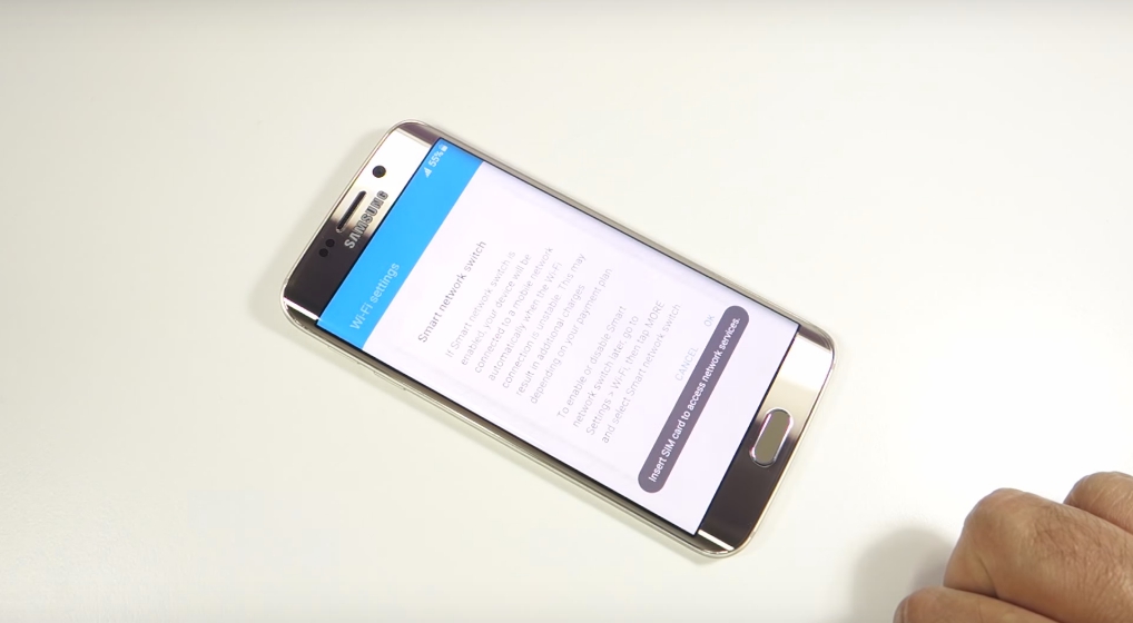 Nếu máy chưa lắp thẻ SIM, hệ thống sẽ cảnh báo cho biết