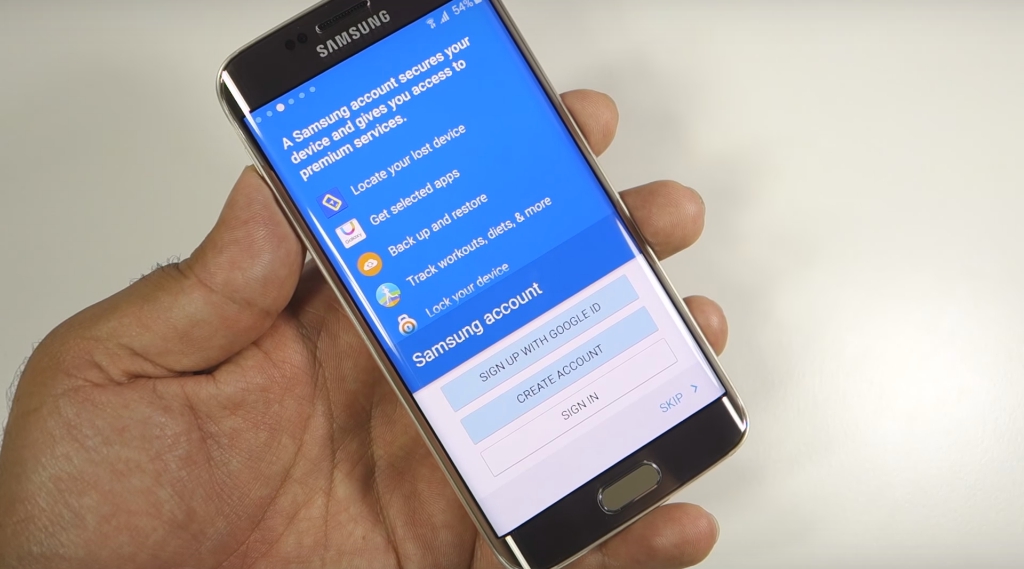 Đăng nhập tài khoản Samsung