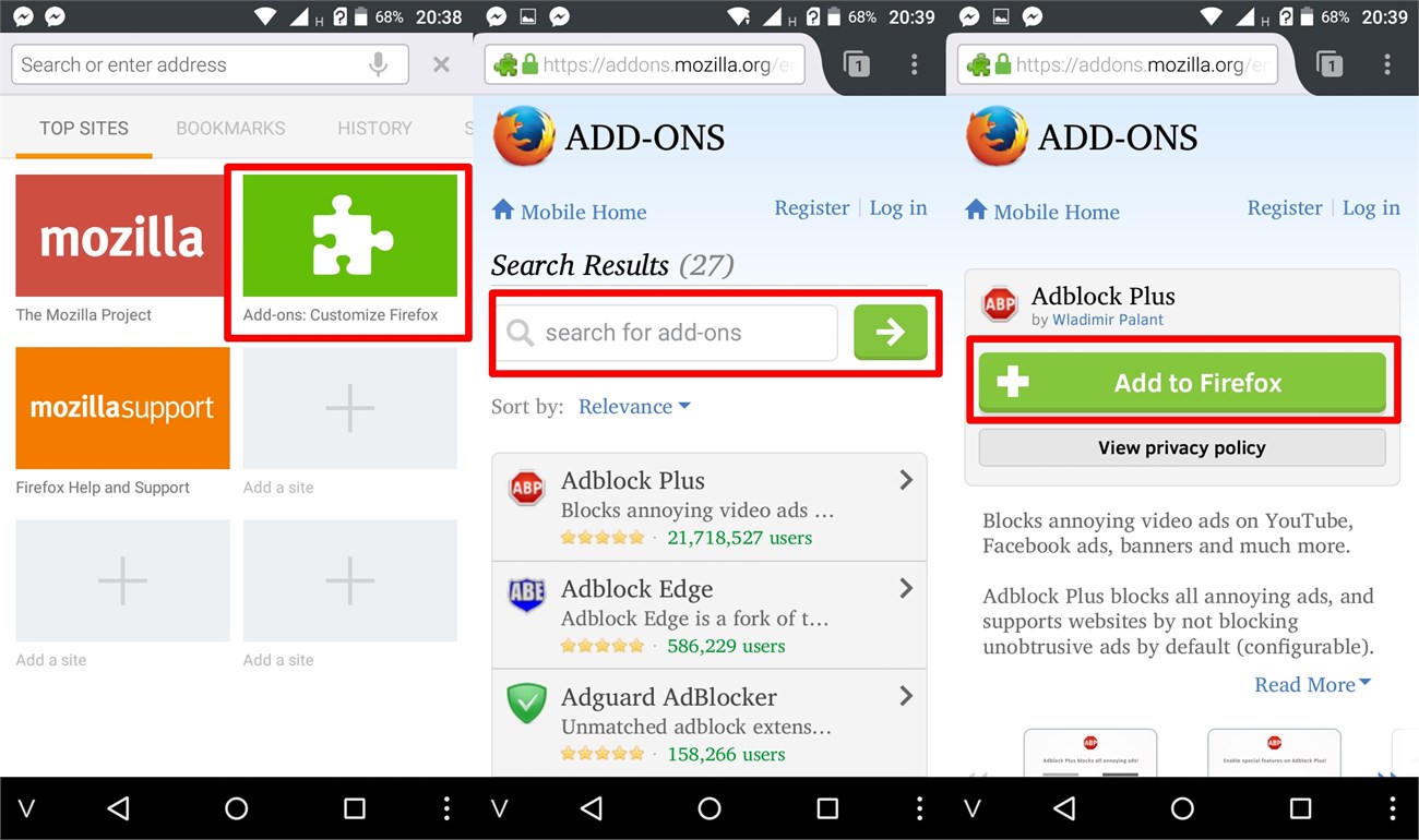 Cài đặt Adblock Plus cho Firefox Browser Cài đặt Adblock Plus cho Firefox Browser