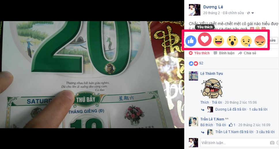 Tùy chọn biểu tượng cảm xúc đúng với tâm trạng bài đăng