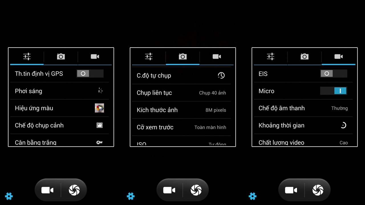 giao diện trong cài đặt giao diện trong cài đặt