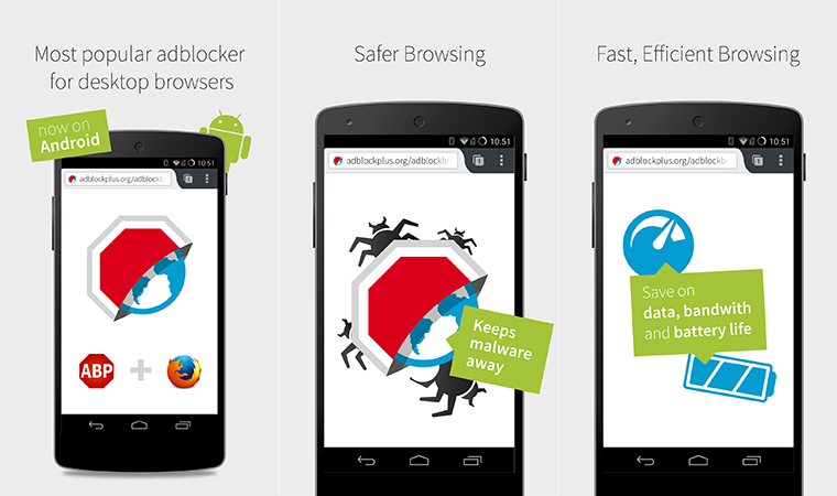 Những ứng dụng nên có trên điên thoại Android là Adblock Brower