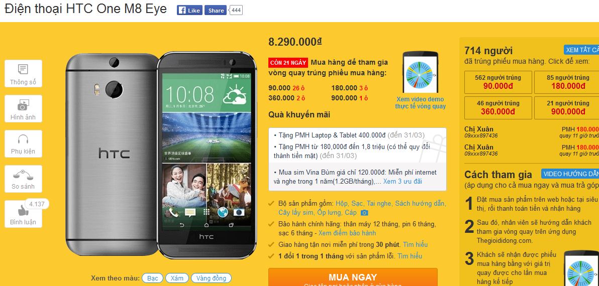 One M8 Eye đã được giảm giá One M8 Eye đã được giảm giá