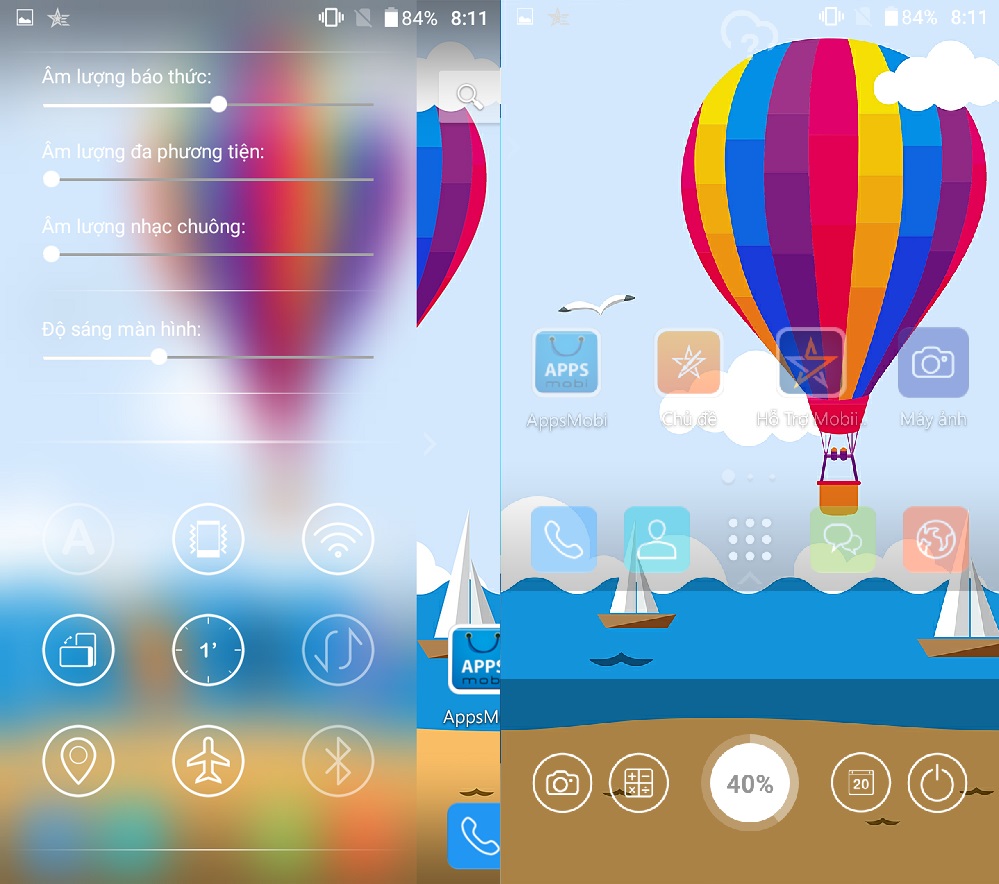 16-thanh phím tắt