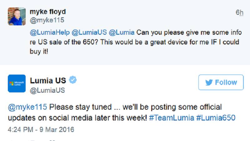 Lumia 650 lên kệ tại Mỹ với mức giá thấp Lumia 650 lên kệ tại Mỹ với mức giá thấp