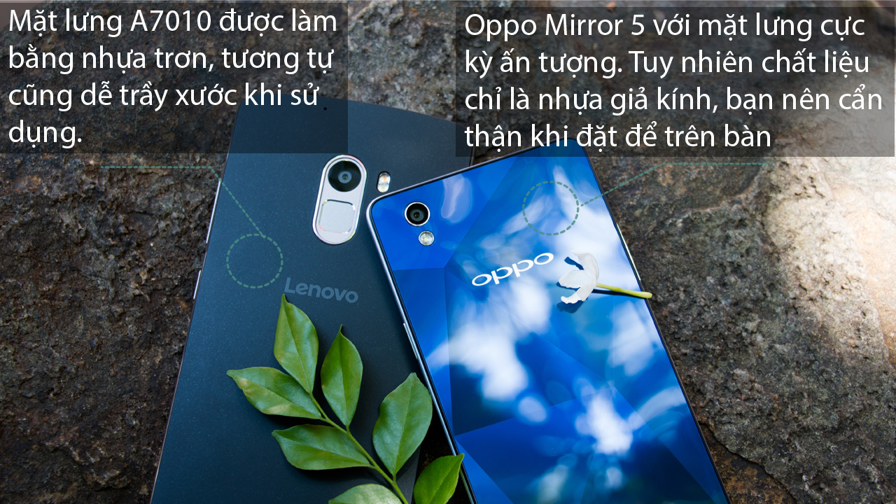 Mặt lưng Oppo Mirror 5 và Lenovo A7010 Mặt lưng Oppo Mirror 5 và Lenovo A7010