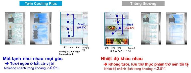 Nhiệt độ đồng đều và độ lạnh được duy trì thường xuyên