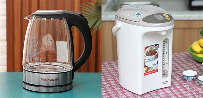 So sánh bình siêu tốc và bình thủy điện