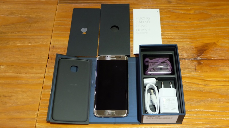 Đập hộp Galaxy S7 Edge bản thương mại tại Việt Nam