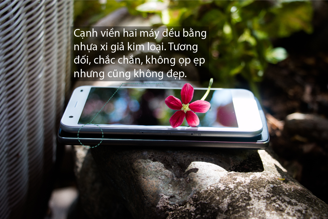 Cạnh viền ZTE Blade S6 và Lenovo A7010