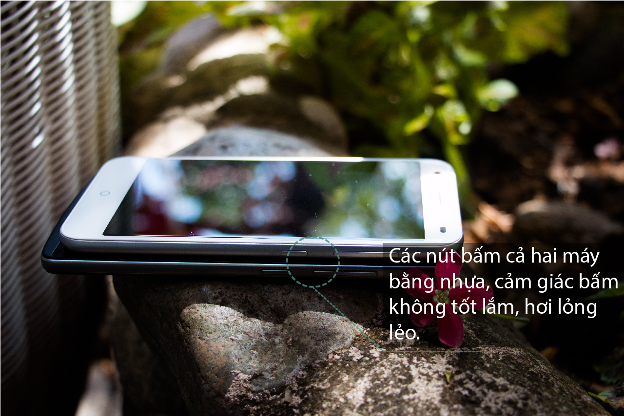 Cạnh viền ZTE Blade S6 và Lenovo A7010