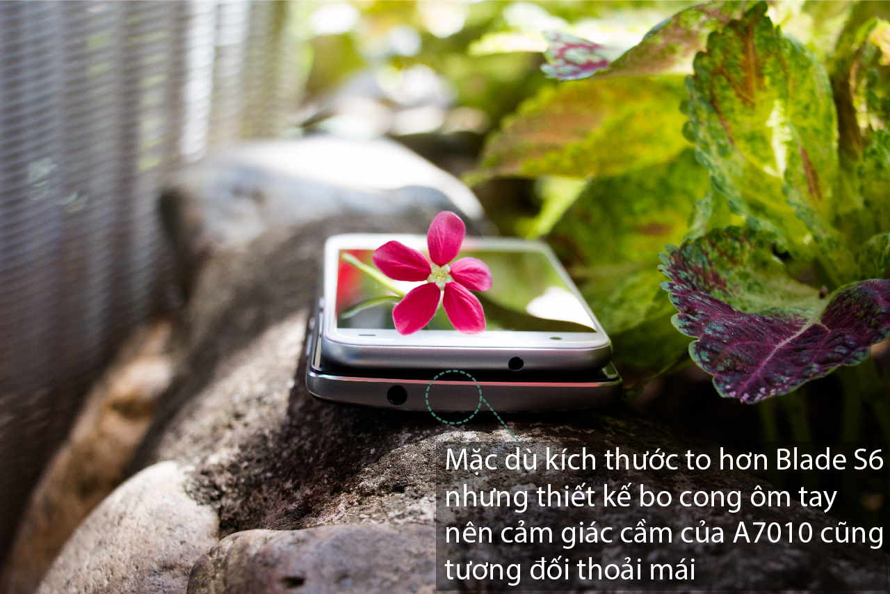 Cạnh viền ZTE Blade S6 và Lenovo A7010
