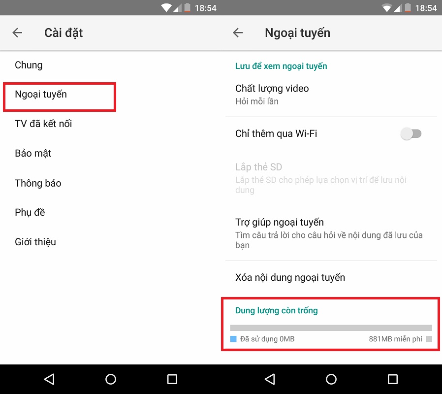 video ngoại tuyến