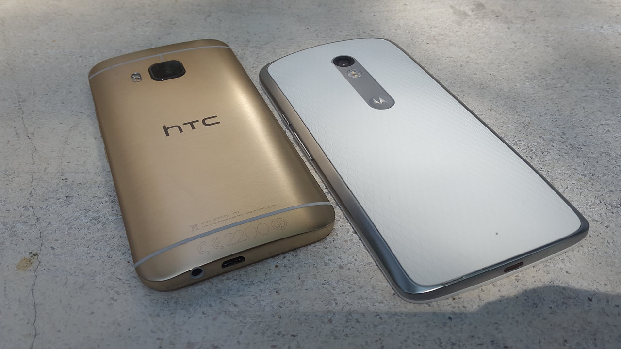 HTC One M9s và Motorola Moto X Play HTC One M9s và Motorola Moto X Play