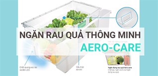 Ngăn đựng rau quả Aero-Care trên tủ lạnh cao cấp Hitachi