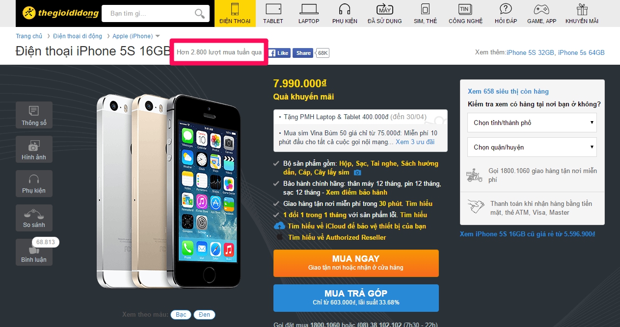 Đặt mua iPhone 5s Đặt mua iPhone 5s