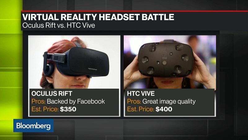 Oculus Rift và HTC Vive 