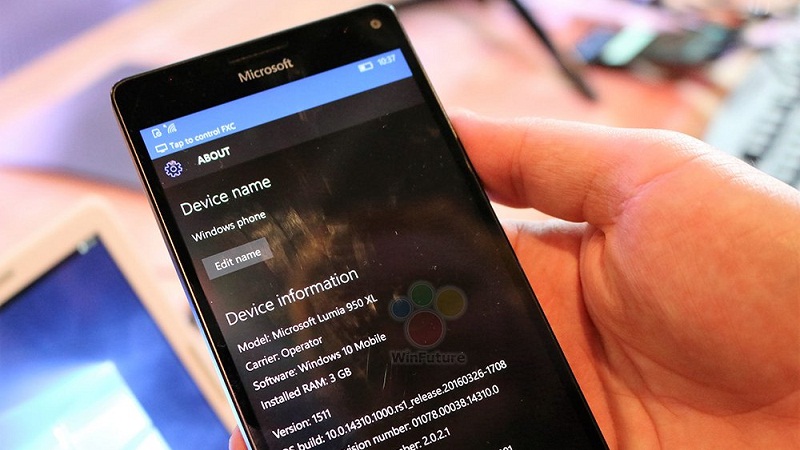 Hé lộ phiên bản Windows 10 Mobile mới với tính năng Active Hours