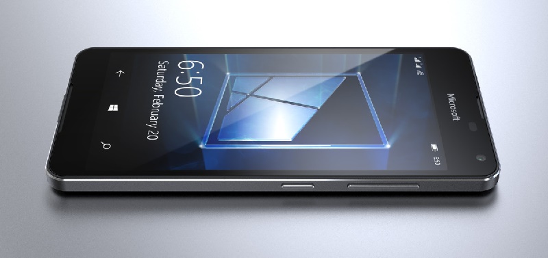 Lumia 650 có khung bằng kim loại bắt mắt Lumia 650 có khung bằng kim loại bắt mắt