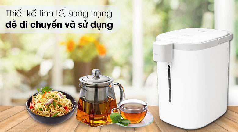 Bình thủy điện sở hữu thiết kế sang trọng và hiện đại 