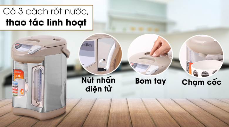 Thiết kế của các bình thủy điện cho phép bạn lấy nước đơn giản