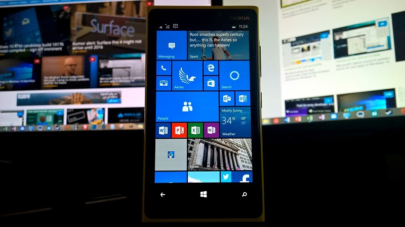 Xuất hiện phiên bản Windows 10 Mobile chính thức mới
