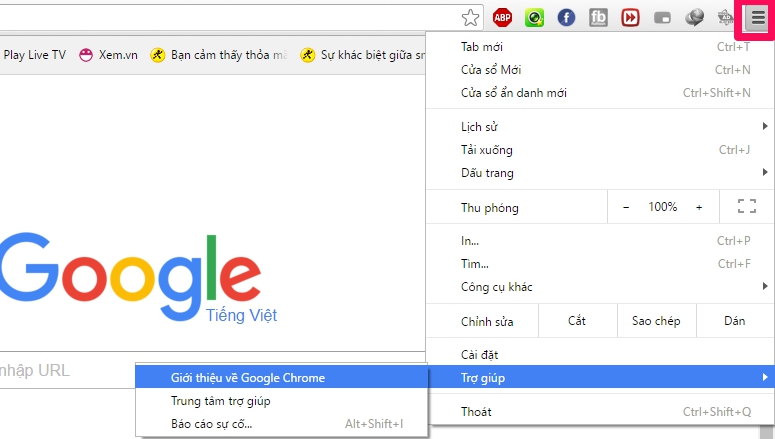 Kiểm tra Chrome Kiểm tra Chrome