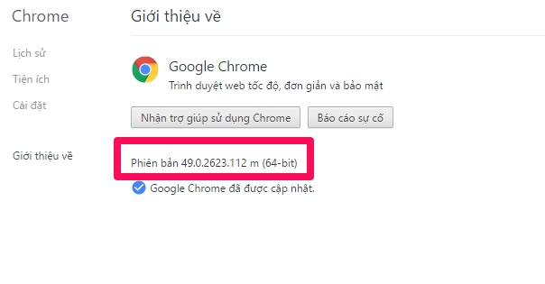 Cài đặt thành công Chrome 64-bit Nâng cấp lên Chrome 64-bit: An toàn, ổn định và nhanh hơn