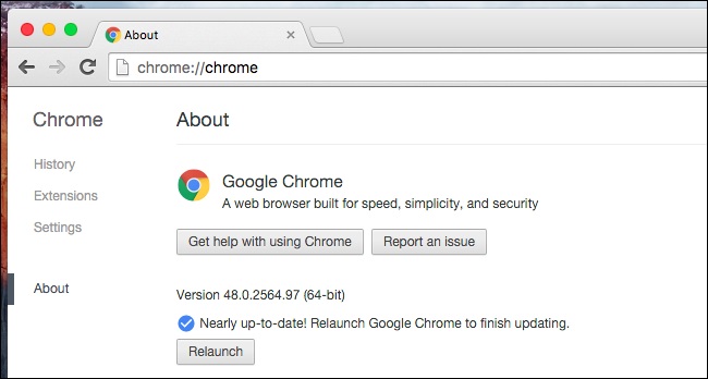 Phiên bản Chrome 64-bit trên máy Mac Phiên bản Chrome 64-bit trên máy Mac