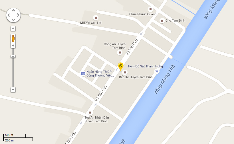 Số 12, Tổ 16, đường Phan Văn Đáng, khóm 1, TT .Tam Bình, H. Tam Bình, tỉnh Vĩnh Long