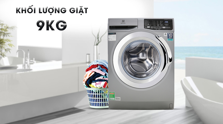 Nếu gia đình bạn có 4 - 5 thành viên, thì hãy chọn máy giặt 8 - 9 kg