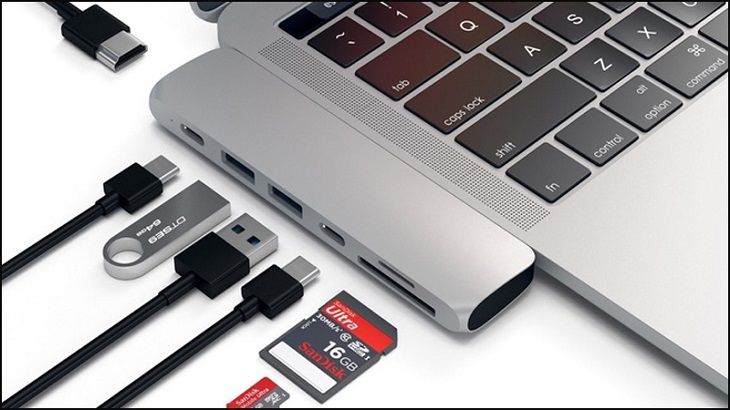 Kết nối giữa 1 thiết bị có và 1 thiết bị không có cổng USB Type C