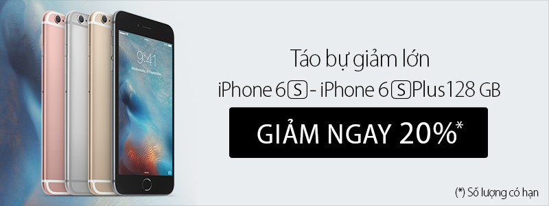 iPhone 128GB giảm sốc 20% iPhone 128GB giảm sốc 20%