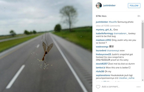 Justin Bieber khẳng định Samsung chụp ảnh tốt hơn iPhone