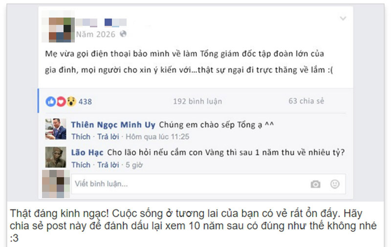 Stt của mình 10 năm nữa! Stt của mình 10 năm nữa!