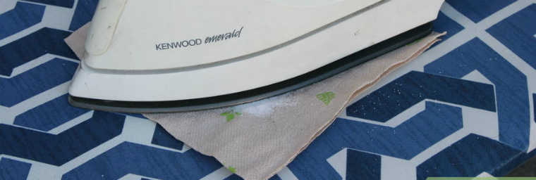 Lưu ý khi sử dụng và bảo quản bàn ủi khô > Ủi qua tấm vải trước khi ủi đồ