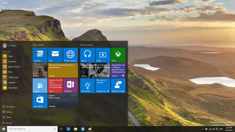 Giao diện trên Windows 10 thì phần lớn được Microsoft tối ưu lại và cải thiện hơn so với Windows 8